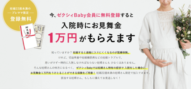 ゼクシィベビー1万円お見舞金